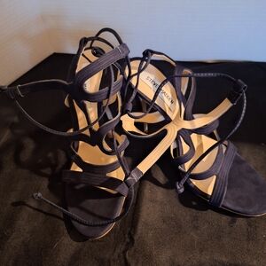 Steve Madden Women's Navy Strappy Heels